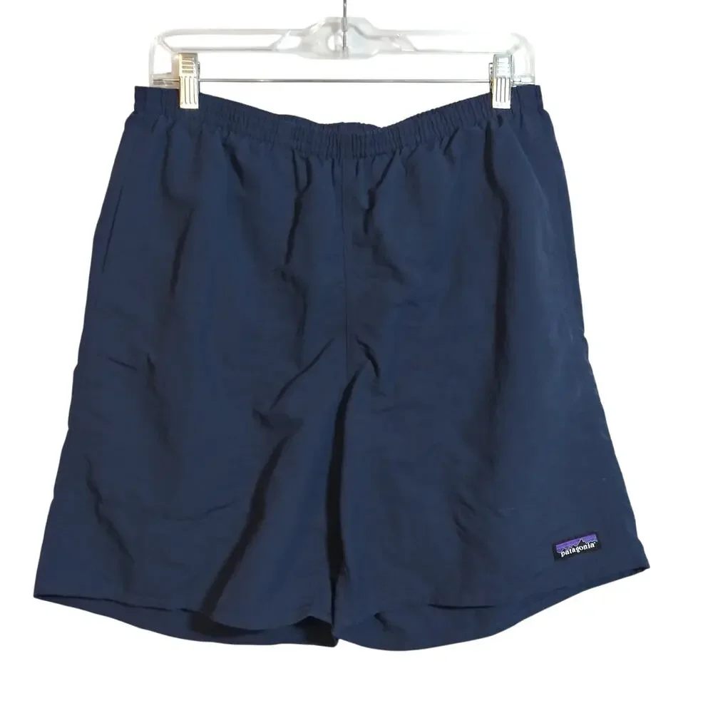 Patagonia Men's Baggies Shorts Navy Blue Swimming Size M